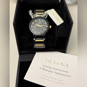 NEW BULOVA FUTURO MODERN BLACK DIAL MEN’S WATCH 98C124